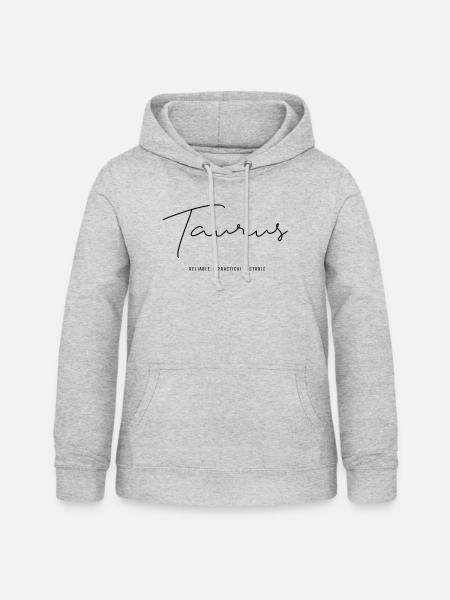 Taurus - Frauen Hoodie - Hellgrau meliert