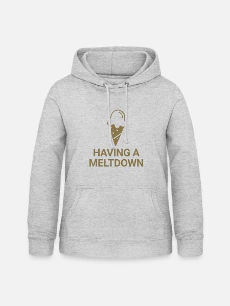 Having a meltdown - Frauen Hoodie - Hellgrau meliert