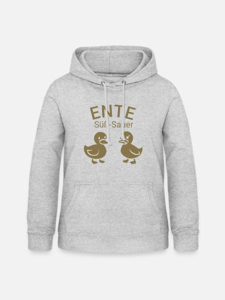 Ente süß-sauer - Frauen Hoodie - Hellgrau meliert