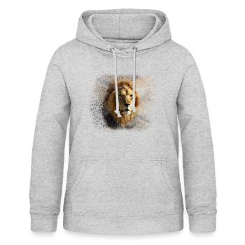 Loewe Modern - Sweat à capuche Femme - gris clair chiné - Devant - AI Model Female 172 light (172cm)