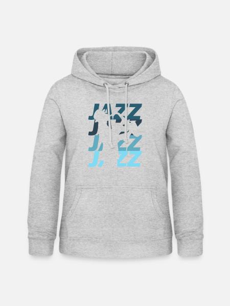 Jazz - Frauen Hoodie - Hellgrau meliert