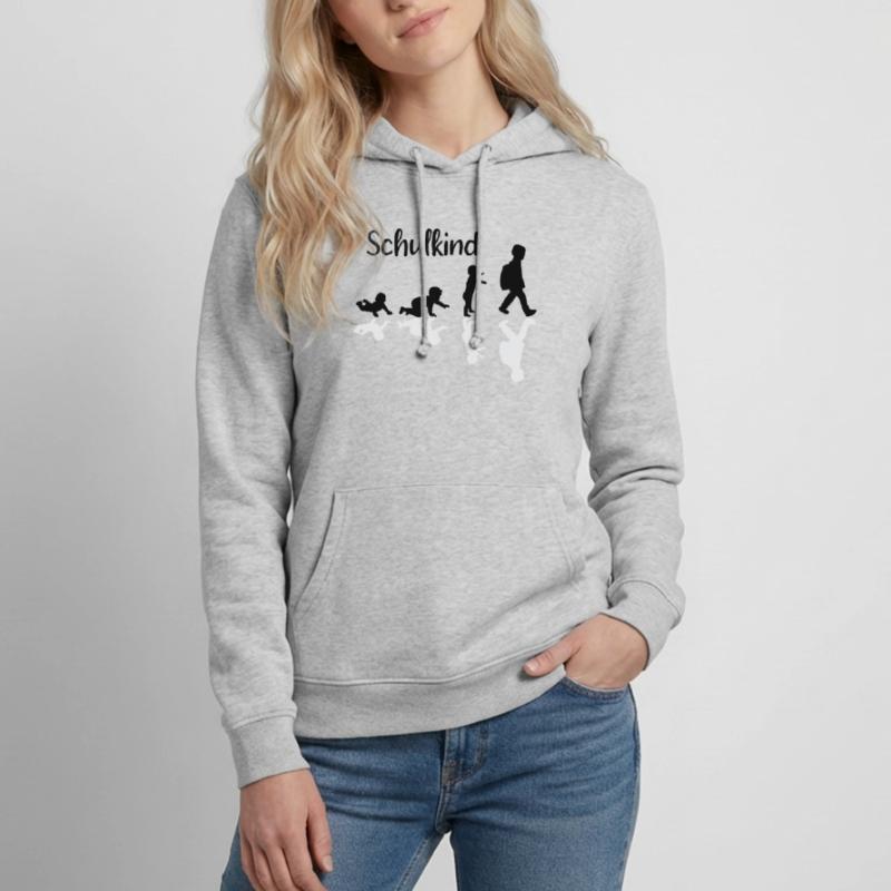 Schulkind Evolution Erstklässler Schule Frauen Hoodie