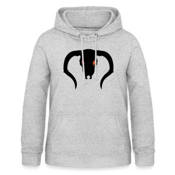 Skull of a bull - Women's Hoodie - light heather grey - Front - AI Model Female 172 light (172cm)