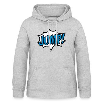 Jump - Women's Hoodie - light heather grey - Front - AI Model Female 172 light (172cm)