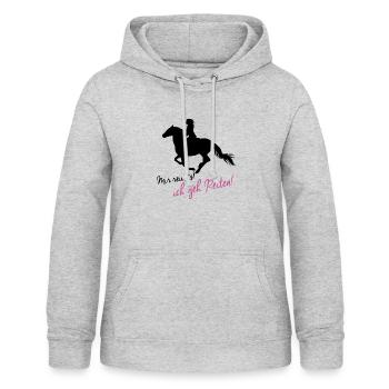Mir Reichts! Ich geh Reiten! - Frauen Hoodie - Hellgrau meliert - Vorne - AI Model Female 172 light (172cm)