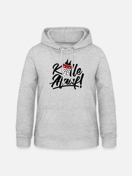 Kölle Alaaf! - Frauen Hoodie - Hellgrau meliert