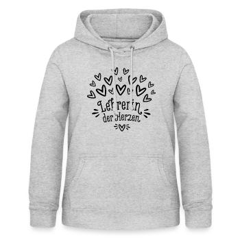 Lehrerin der Herzen Klassenlehrerin Geschenk - Frauen Hoodie - Hellgrau meliert - Vorne - AI Model Female 172 light (172cm)