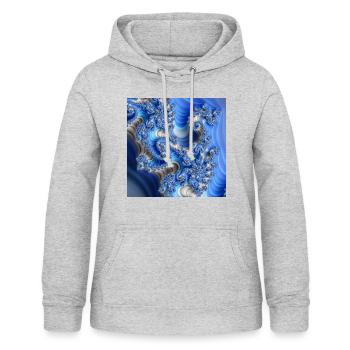 Fractal #X38 - Women's Hoodie - light heather grey - Front - AI Model Female 172 light (172cm)
