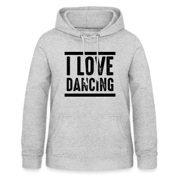 Dancing Dance Music - Frauen Hoodie - Hellgrau meliert - Vorne - AI Model Female 172 light (172cm)