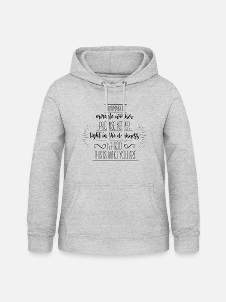 waymaker - Frauen Hoodie - Hellgrau meliert