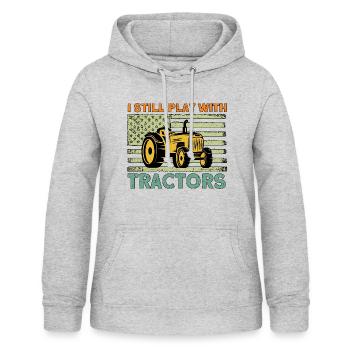 Viehzüchter Bauernhof Landwirt Geschenk - Frauen Hoodie - Hellgrau meliert - Vorne - AI Model Female 172 light (172cm)