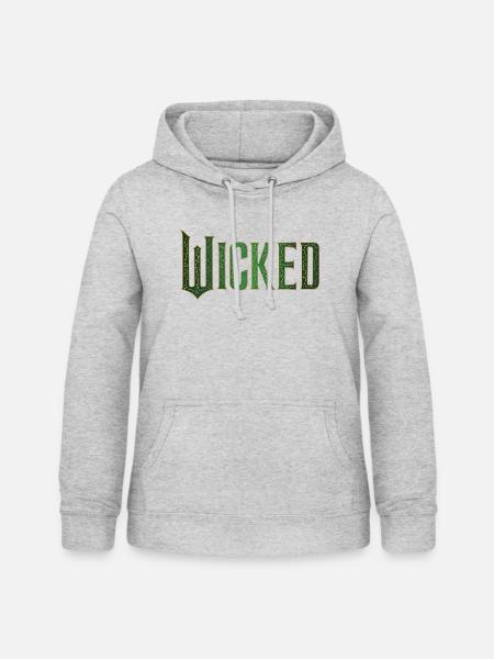 Wicked Design Logo - Frauen Hoodie - Hellgrau meliert