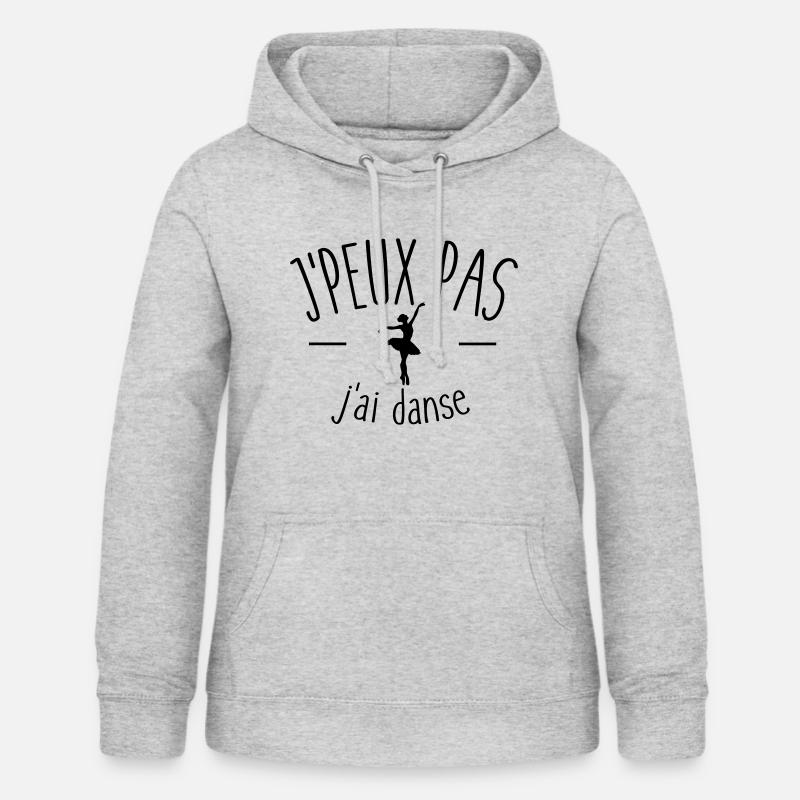 Je peux pas j'ai danse - Sweat à capuche Femme - gris clair chiné