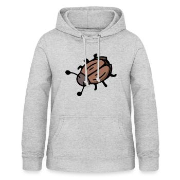 Glückskäfer Insekt Maikäfer Junikäfer - Frauen Hoodie - Hellgrau meliert - Vorne - AI Model Female 172 light (172cm)