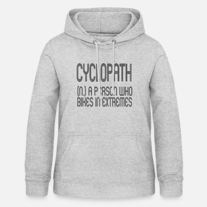cyclopath - Sweat à capuche Femme - gris clair chiné