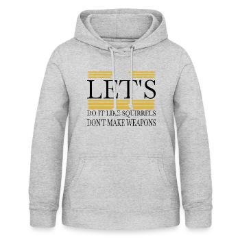 birthday present sayings present idea - Women's Hoodie - light heather grey - Front - AI Model Female 172 light (172cm)