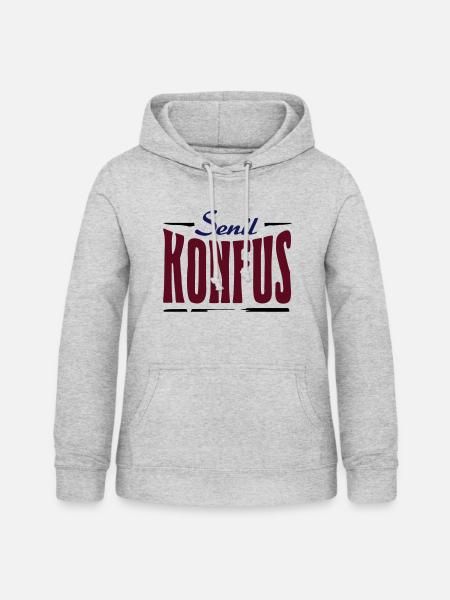 Senil Konfus - Frauen Hoodie - Hellgrau meliert