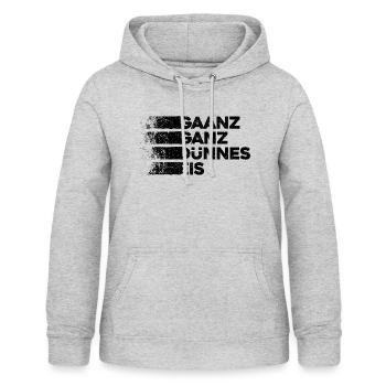 Ganz Dünnes Eis Risiko Umgangssprache Vorsicht - Frauen Hoodie - Hellgrau meliert - Vorne - AI Model Female 172 light (172cm)