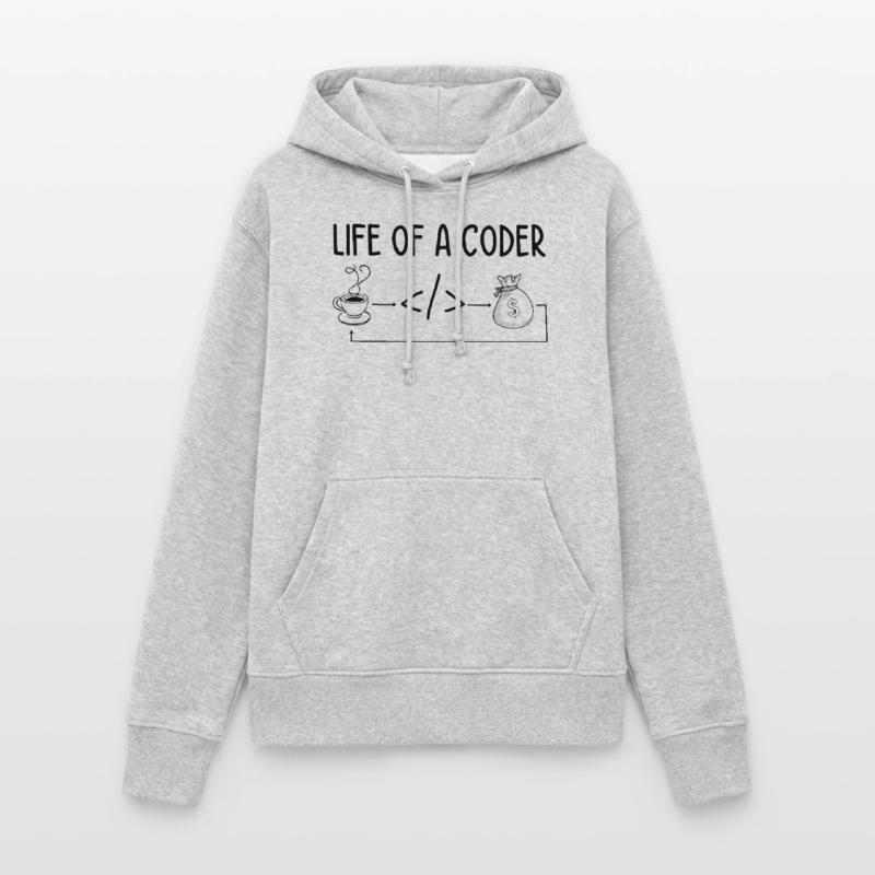 Life Of A Coder Software Developer Programmer Nerd Frauen Hoodie