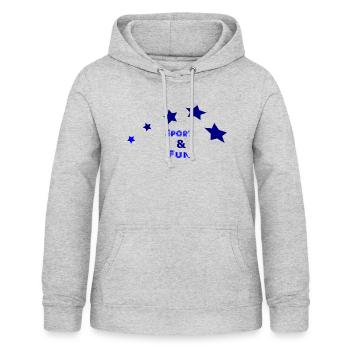 Sports 11 - Women's Hoodie - light heather grey - Front - AI Model Female 172 light (172cm)
