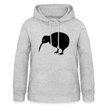 Kiwi-Vogel - Frauen Hoodie - Hellgrau meliert - Vorne - AI Model Female 172 light (172cm)