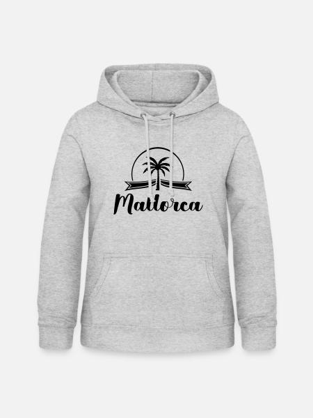 mallorca - Frauen Hoodie - Hellgrau meliert