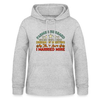 Landwirtschaft Viehzüchter Bauernhof Geschenk - Frauen Hoodie - Hellgrau meliert - Vorne - AI Model Female 172 light (172cm)