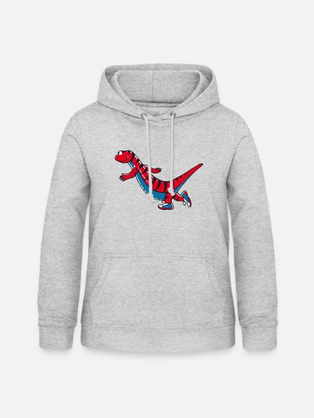 Monster - Frauen Hoodie - Hellgrau meliert