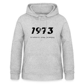1973 Hervorragend Jahrgang Geschenk Generation - Frauen Hoodie - Hellgrau meliert - Vorne - AI Model Female 172 light (172cm)