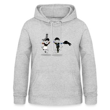 Bretonische Charaktere - Frauen Hoodie - Hellgrau meliert - Vorne - AI Model Female 172 light (172cm)
