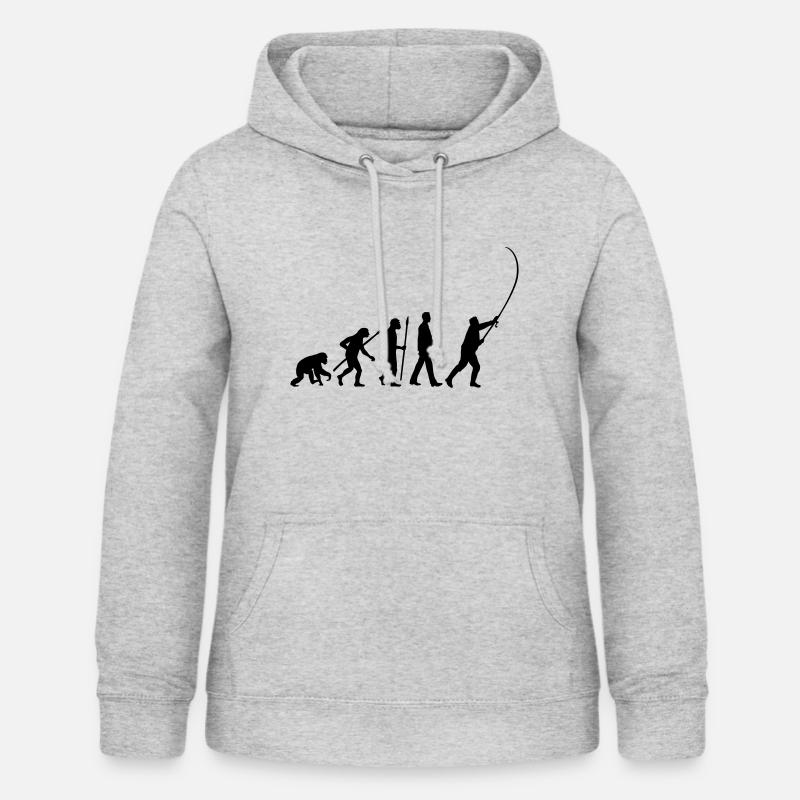 evolution_angler_042013_a_1c - Sweat à capuche Femme - gris clair chiné