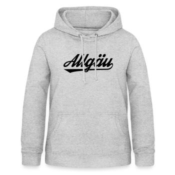 Allgäu - Frauen Hoodie - Hellgrau meliert - Vorne - AI Model Female 172 light (172cm)