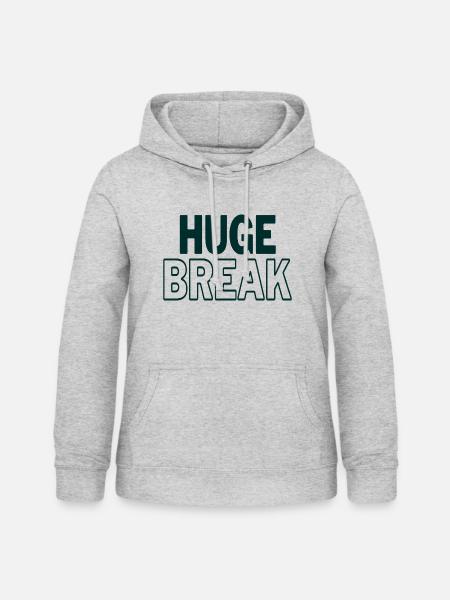 Große Pause - Frauen Hoodie - Hellgrau meliert