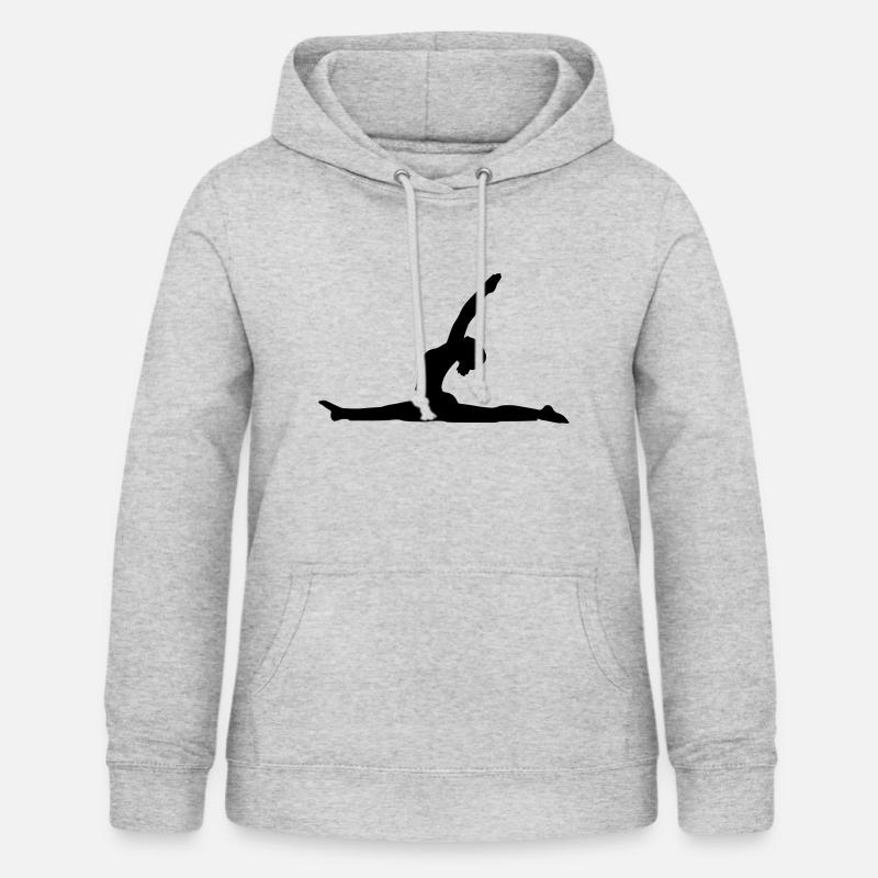 Front Splits silhouette - Women's Hoodie - light heather grey