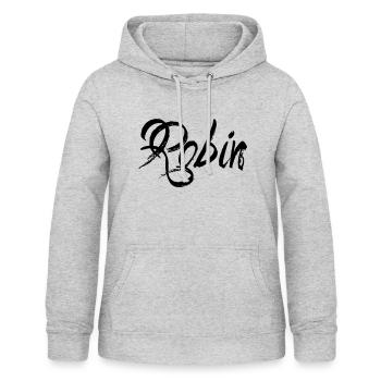 Robin - Sweat à capuche Femme - gris clair chiné - Devant - AI Model Female 172 light (172cm)