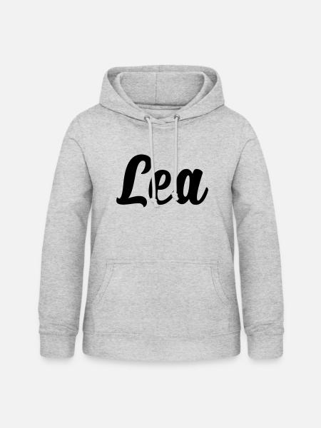 Lea - Frauen Hoodie - Hellgrau meliert