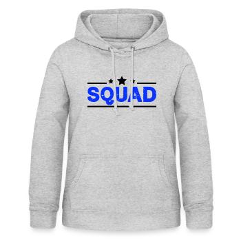 squad - Frauen Hoodie - Hellgrau meliert - Vorne - AI Model Female 172 light (172cm)