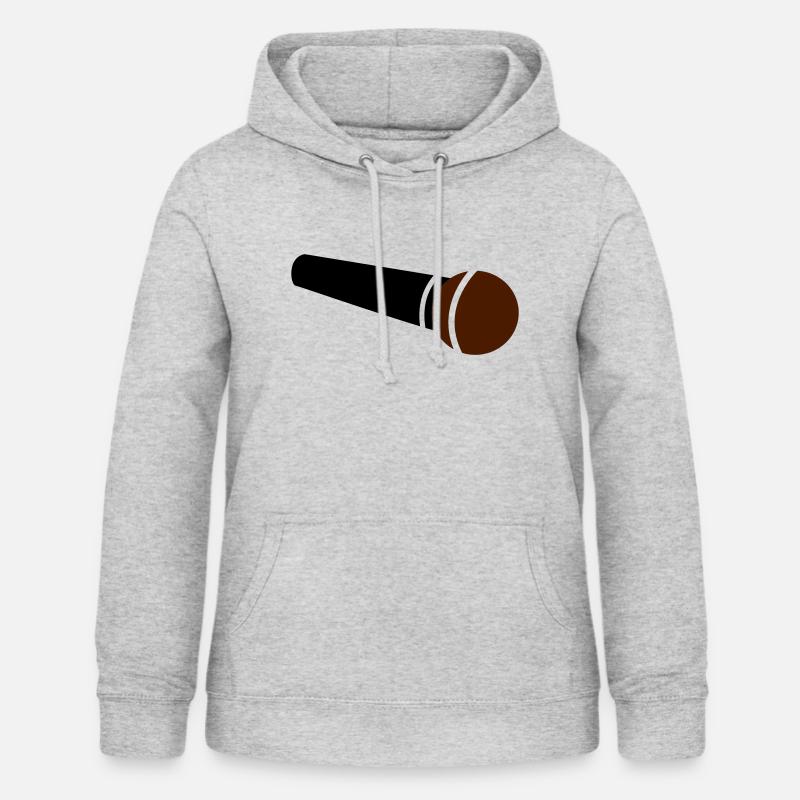 microphone - Women's Hoodie - light heather grey