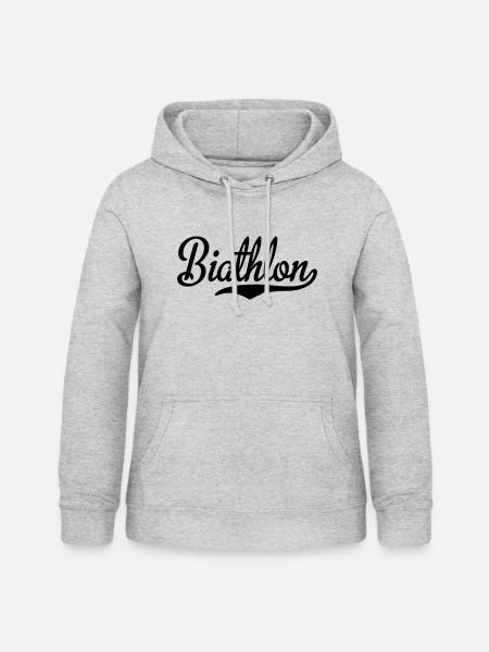 Biathlon - Frauen Hoodie - Hellgrau meliert