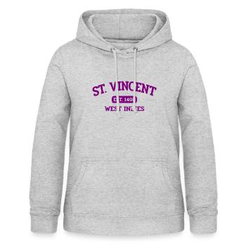 Saint Vincent - Kingstown - Caribbean - West Indies - Women's Hoodie - light heather grey - Front - AI Model Female 172 light (172cm)