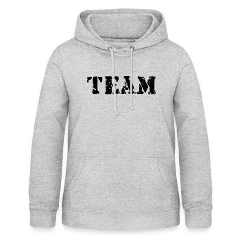 Team, Player, Club, Sports, Winner, Best, Champion - Sweat à capuche Femme - gris clair chiné - Devant - AI Model Female 172 light (172cm)