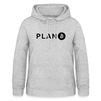 Plan B - Frauen Hoodie - Hellgrau meliert - Vorne - AI Model Female 172 light (172cm)