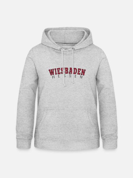 Wiesbaden Hessen - Frauen Hoodie - Hellgrau meliert