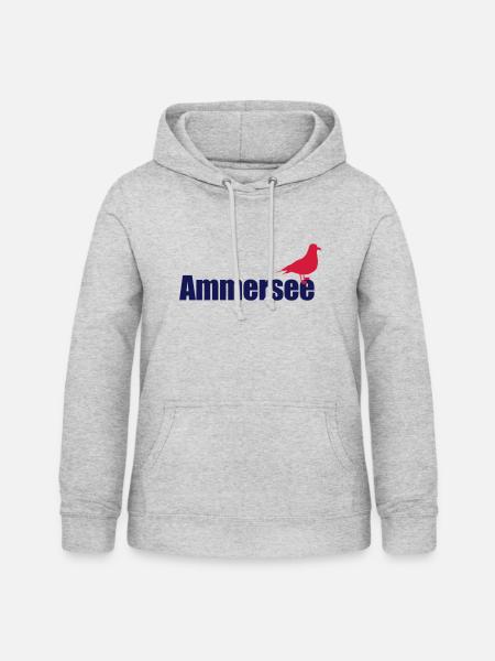 Ammerseemöwe 2c - Frauen Hoodie - Hellgrau meliert