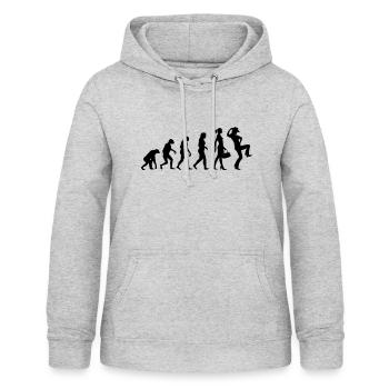 Evolution Linedance Frauen - Frauen Hoodie - Hellgrau meliert - Vorne - AI Model Female 172 light (172cm)