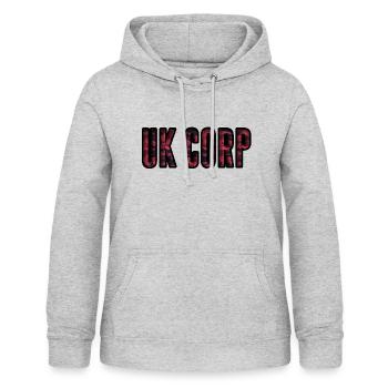 United Kingdom - Women's Hoodie - light heather grey - Front - AI Model Female 172 light (172cm)