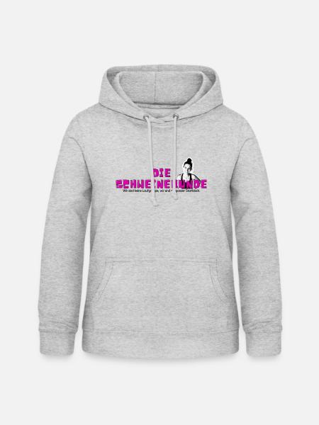 dieSchweinehunde - Frauen Hoodie - Hellgrau meliert