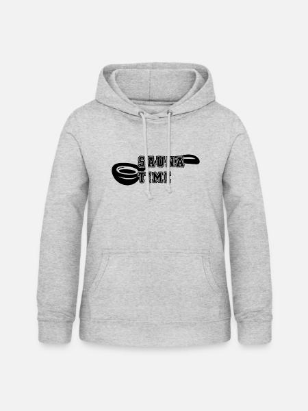 Sauna Wellness Spa - Frauen Hoodie - Hellgrau meliert