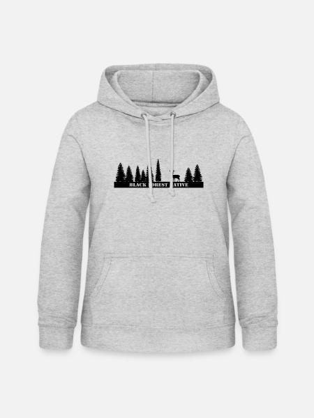 Black Forest Native - Frauen Hoodie - Hellgrau meliert