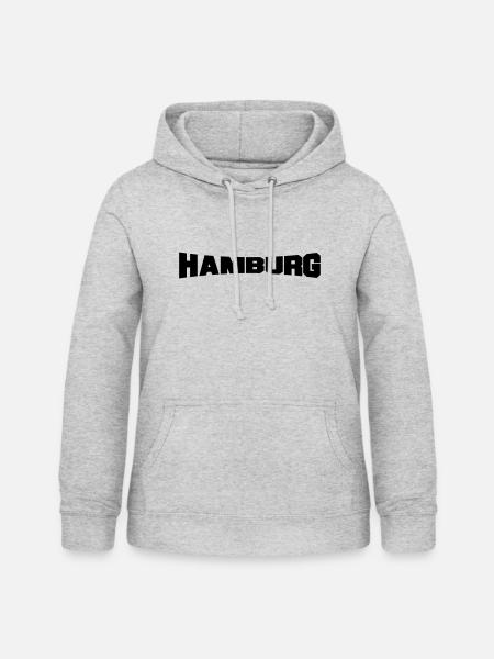 hamburg - Frauen Hoodie - Hellgrau meliert
